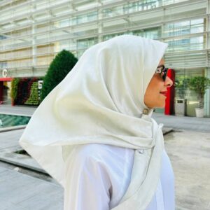 Silver Cloud Rayon Scarf – Small 90 x 90