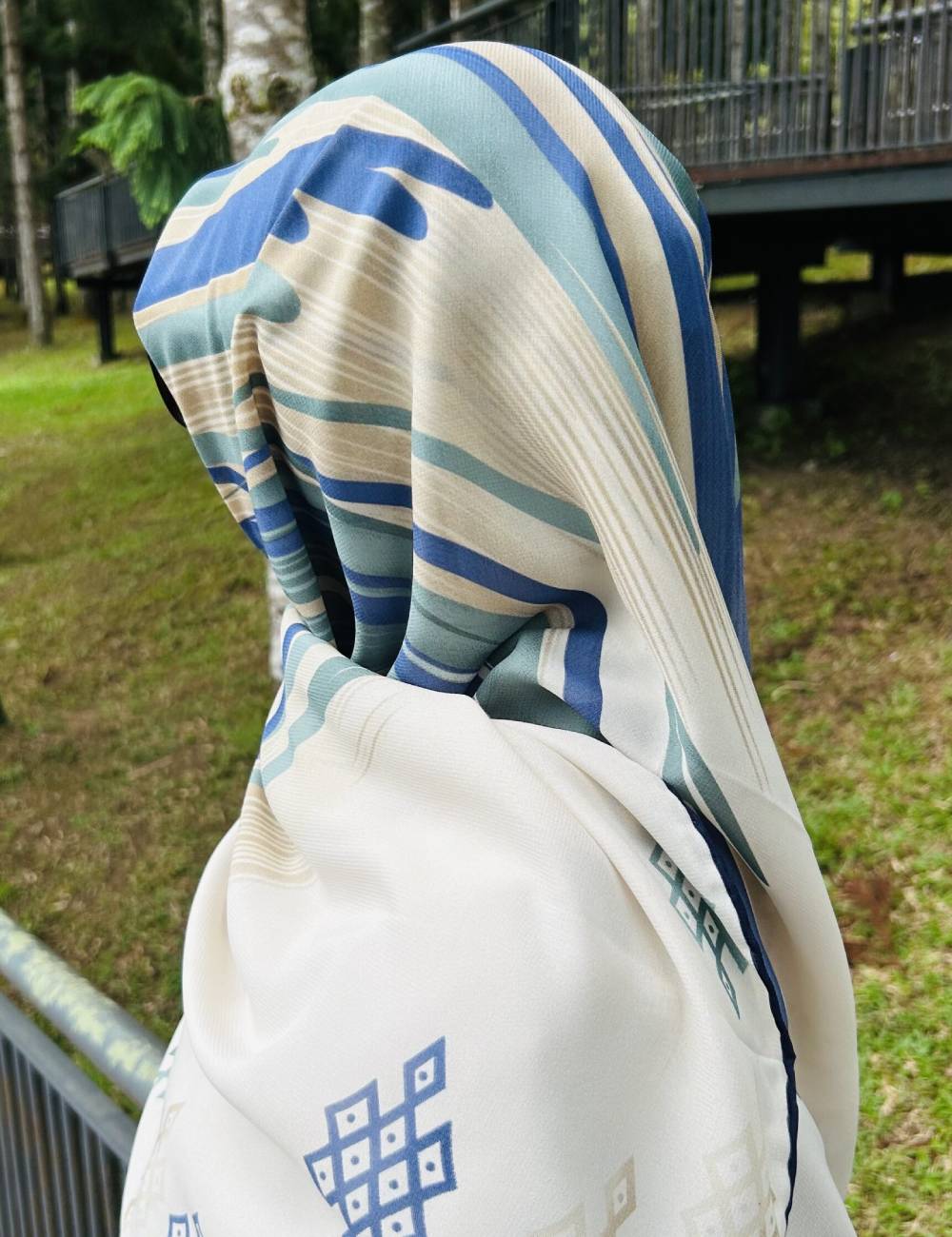 Mercury Chiffon Scarf – Large Elegant Scarf