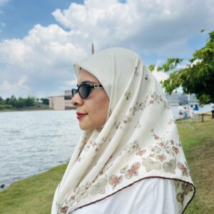 Mocha Vine Chiffon Scarf – 90x90cm Small Size