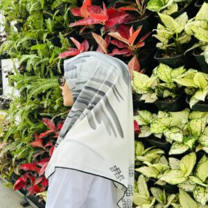 Silver Storm Chiffon Scarf – Large 115x115cm