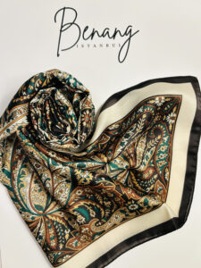 Camelia Cotton Scarf – 90x90cm Small Size