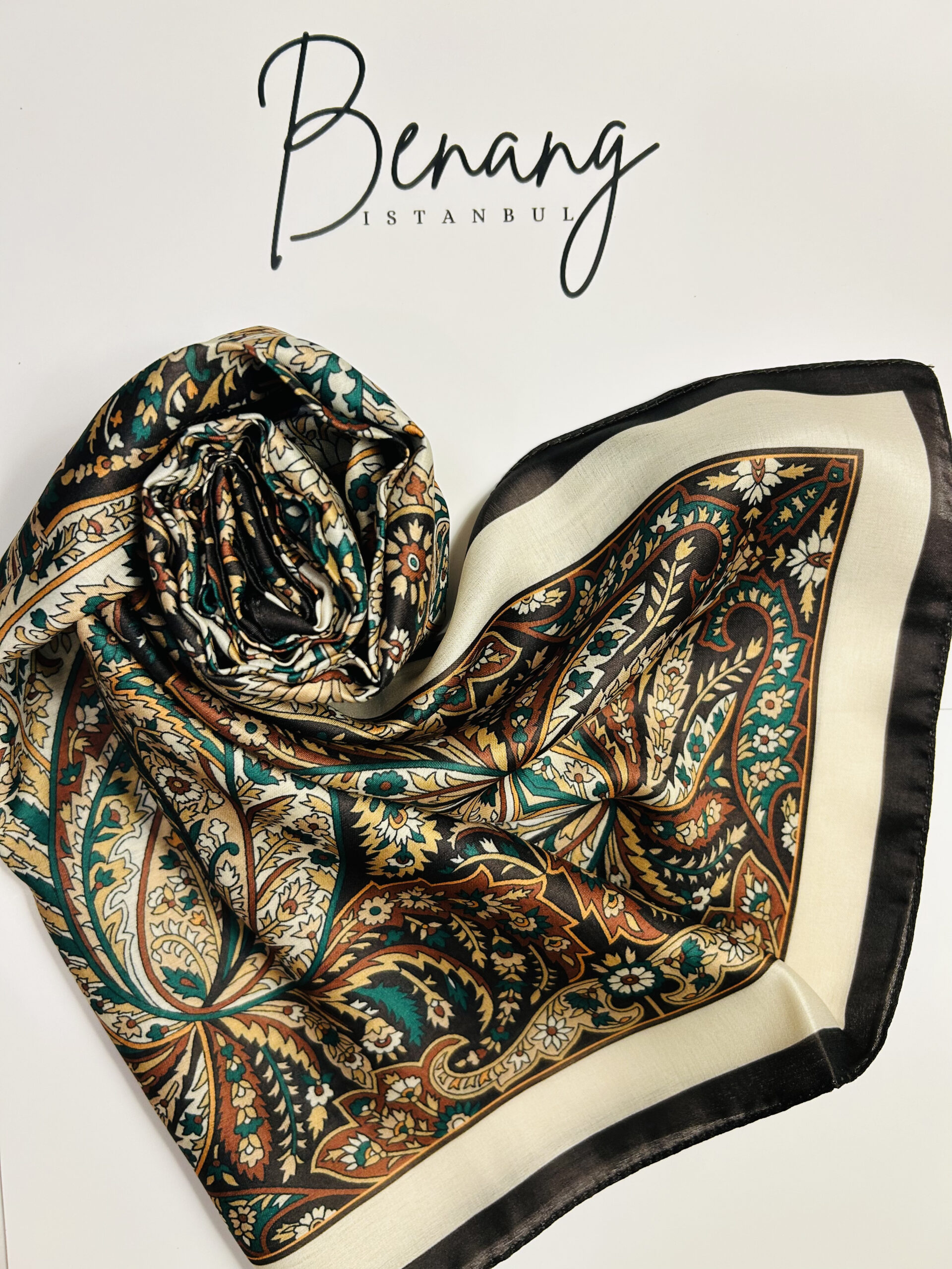 Camelia Cotton Scarf – 90x90cm Small Size