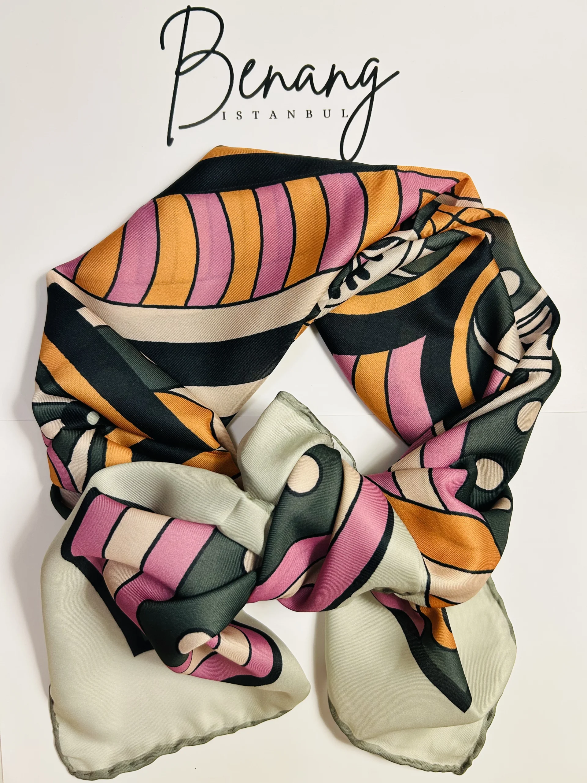 Dahlia Rayon Scarf – 90x90cm