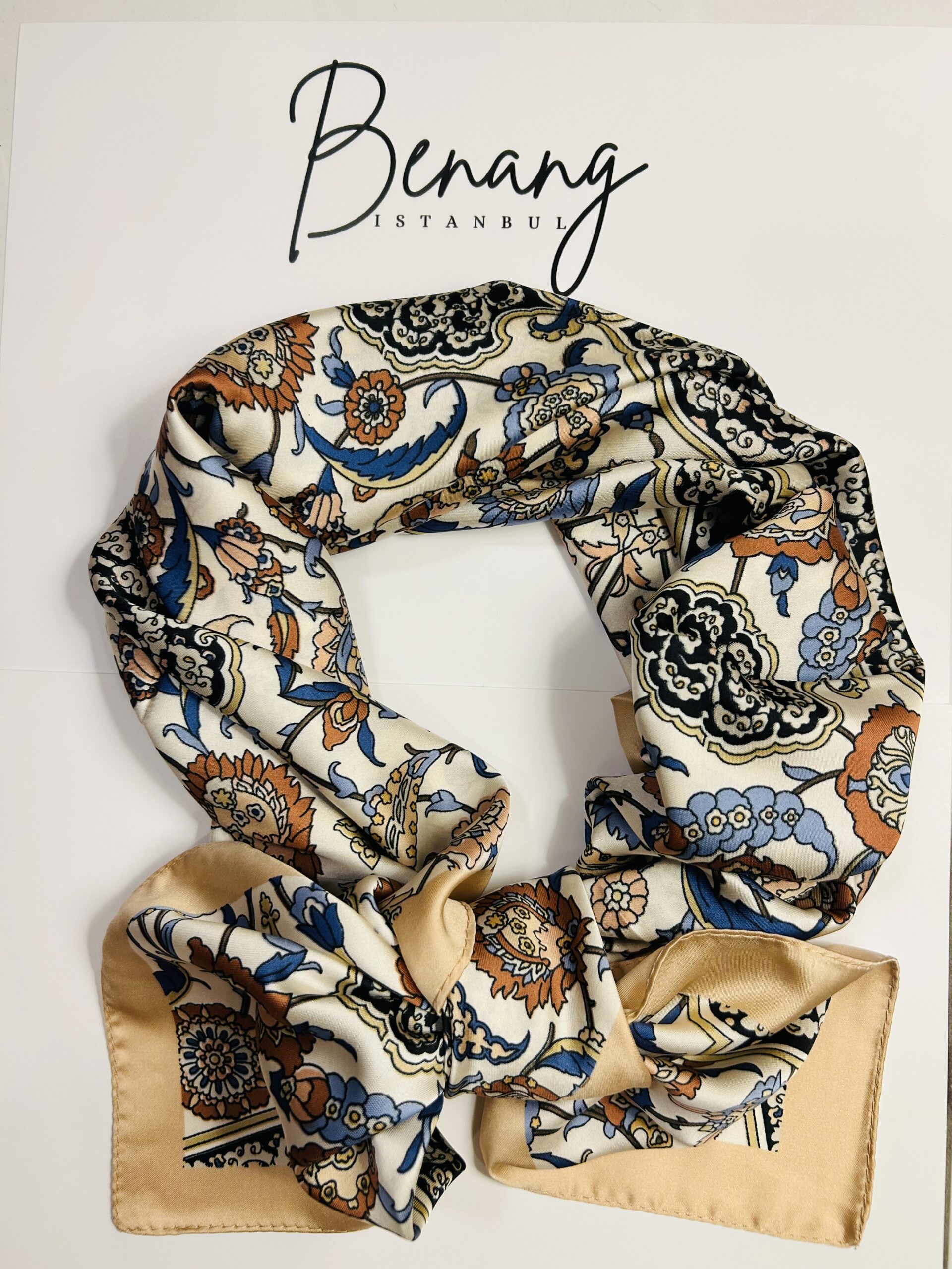 Peach Ruby Rayon Scarf – 90x90cm