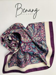 Andrea Cotton Scarf – 90x90cm Small Size