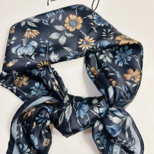Blue Bells Crystal Crepe Scarf – 90x90cm Small Size